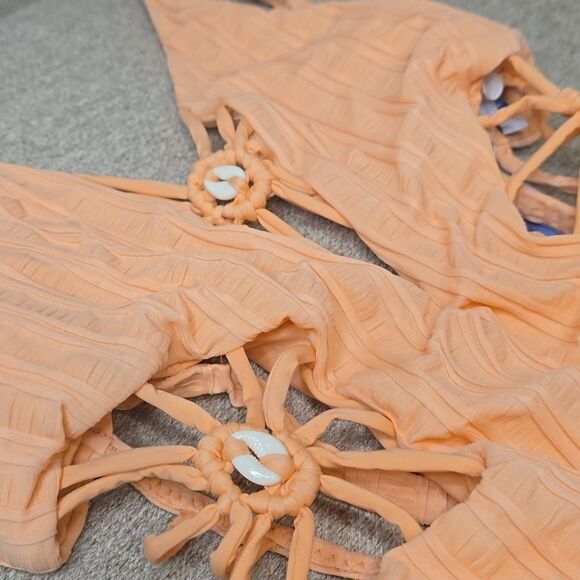 Isabella Rose Champagne Maillot Swimsuit - Picture 12 of 14